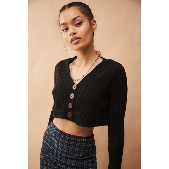 Urban Outfitters Sweaters - Urban Outfitters Button Front Cropped Sweater S